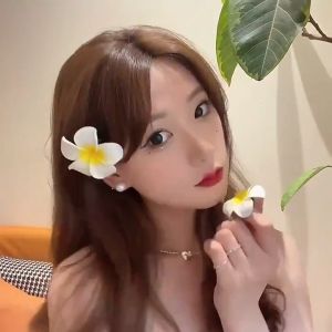 Yuumoo Hawaiian Style Imitation Egg Flower Hairpin: A Perfect Holiday Hair Accessory