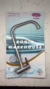 SOLIGEN Kran Angsa Stainless Tembok Stainless Steel 6319 Keran Air Cuci Piring Dapur