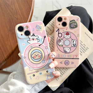 Hellokitty Cartoon Dog Line Silicone Phone Case Girls Pink Protective Cover for  13 Mini 11 8Plus 16 Compatible with 14/15 pro Max