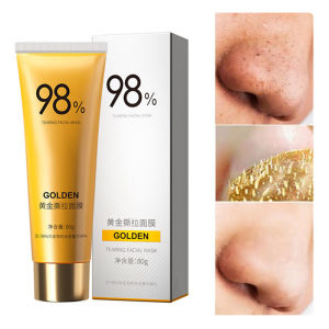 Gold Foil Peel-Off Face Mask Deep Cleansing Oil Control Moisturizing Hydrating Gentle Formula Easy Peel Non-Irritating Daily Facial Skin Care For All Skin Types