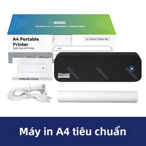 Máy In Nhiệt A4 Bluetooth Không Dây Inkless Pocket Photo Maker 200/300dpi Hình Xăm Chuyển Giấy Nến Ghi Chú Máy In Cho PDF A4