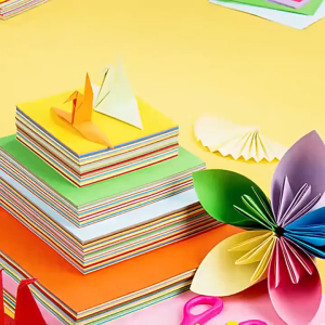 100PCS Colored A4 Copy Paper 10 Different Colors Craft Decorating Paper 70g DIY Gift Square Origami