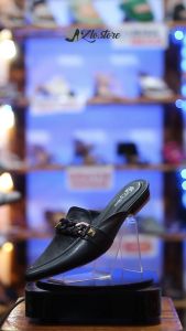 Yoshiko HBP 107 Sepatu Slip On Wanita Pointed Flat Mules Modis Kekinian Elegan Casual