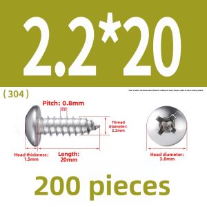 POWER&STRONG | Stainless Steel Self-Tapping Screws M1 M3 M4 M5 M8