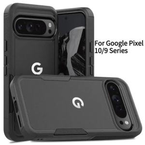 Commuster Shockproof Armor Phone Case for Google Pixel 10A 9 Pro XL 9 8 7 A Pro Rugged Frosted PC+TPU Protect Back Ott-Box Cover