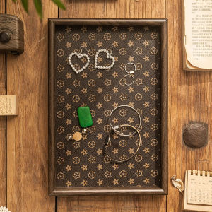 Retro Rectangle Desktop Jewelry Display Tray Key Entryway Storage Box Luxury Leather Tea Plate Home Use Organizer Box