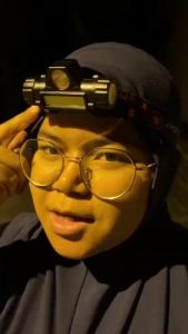 OKE LISTRIK SENTER KEPALA LED OUTDOOR CAHAYA TERANG 2 MODE LAMPU COB HEADLIGHT RECHARGEABLE USB HEADLAMP EMERGENCY MULTIFUNGSI