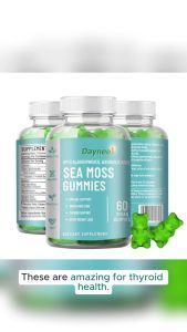Sea Moss Gummies Weight Loss Thyroid Health Supplement High Immunity Support Detox and Cleanse Organic Daynee Weight Control Slimming Vitamins A