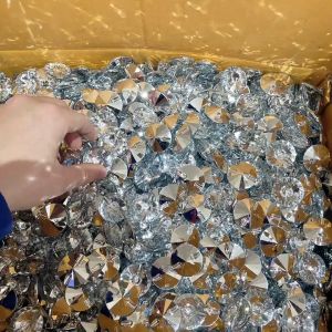 100pcs Acrylic Crystal Diamond Buttons Home Textile Sofa Clothing Diy Buttons 20MM