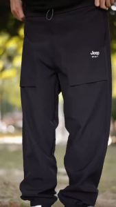 Jeep Spirit Waterproof Wear Resistant Mens Cargo Elastic Tactical Pants Climbing Hiking Running