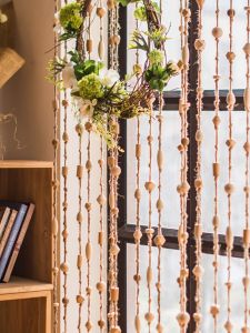 Handmade Wooden Bead Door Curtain
