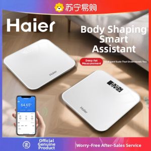 Haier | Haier High Precision Electronic Weight Scale for Home Use BMI Body Fat Analyzer Digital Display Square Shape Health Care Equipment