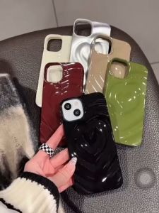 NEW ELEGANT ! 3D HEART TEXTURED SHAPED CASE 15PROMAX 15PRO 15 14PROMAX 14PRO 14 13PROMAX 13PRO 13 12PROMAX 12PRO 12 11