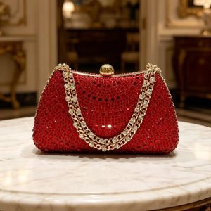 High-end lady full of diamonds and sparkling diamonds portable bridal bag dress dinner bag banquet wedding bag