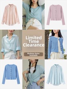 TONERCE | Sun Protection Thin Loose Knit Cardigan