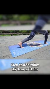 Thảm yoga du lịch hoa văn mỹ thuật Nagudi - Có 11 Hoa văn cực đẹp làm từ cao su tự nhiên với công nghệ tiên tiến tạo nên tấm thảm siêu bám siêu gọn nhẹ