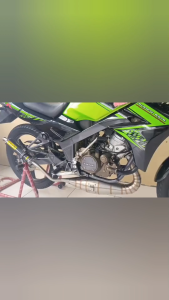 Silencer TOSHTEC Carbon Lis Silincer Ninja R RR SS RX King RX-Z Satria F1ZR FIZ R Knalpot Motor 2Tak