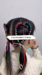 Aksesoris Rambut Tali Kepang Anak Warna Pastel Terang Untuk Penata Rambut Dance Ukuran Panjang 90 CM