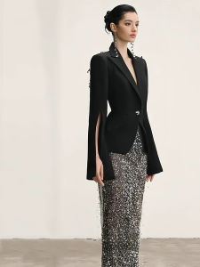French Elegant Slim Fit Suit Jacket