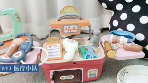 18 pcs Doctor Equipment Box pretend play nurse medical tools stethoscope syringe kids toy perubatan mainan kanak kanak