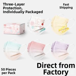 DANBIYIN | Creative Disposable Spring/Summer Macaron Gradient Fresh Color Face Mask