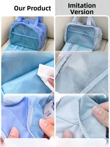 Travel Portable Large Capacity Cosmetic Bag Womens Handbag Wash Bag Cute 2025 Model Family Storage Organizer PVC Material