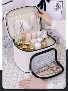 Portable Butterfly Festival Large Capacity Cosmetic Bag for Travel Outdoors Womens Makeup Bag Storage Organizer PU Leather