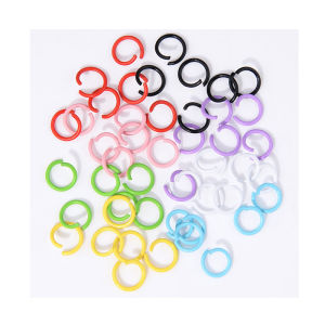 Phụ Kiện DIY 1.2*10mm Metal Color Baked Paint Single Ring Connection Ring Handmade Hanging Ring Open Ring Phụ Kiện Trang Sức Thời Trang