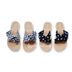 Sandal Selop Wanita Dewasa Motif Polkadot Terbaru