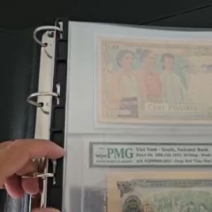 (Không chưa phơi bên trong) Hộp Album cao cấp hãng PCCB Bảo Quản Tiền Giấy trong phơi PMG