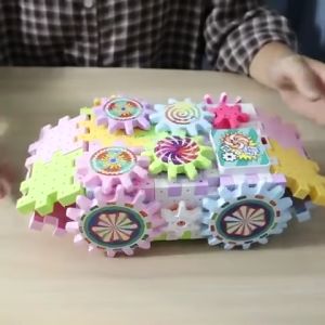 Hộp xếp hình bánh răng có động cơ chuyển động 83 chi tiết 135 chi tiết - Smart Baby