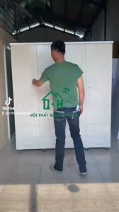 TỦ NHỰA ĐÀI LOAN 4 CÁNH ĐỰNG QUẦN ÁO GIA ĐÌNH - TỦ LẮP RÁP