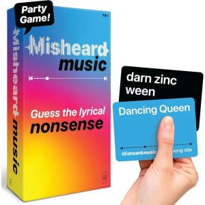 Family Card Games Hilarious Music Games Cards Misheard Music Games Uess The Song Or Artist With 500 Lyrical Nonsense Cards