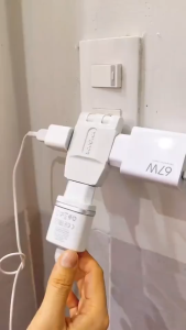 Ổ chia điện thông minh Ổ cắm điện - Đầu nối chia điện 3 cửa 5 cửa Sopoka 2200W xoay gập 180