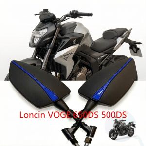 For Loncin VOGE 650DS 500DS 650 500 DS Loncin 650DS Motorcycle Adjustabale Side Rearview Mirrors Universal Rearview