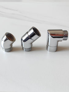 Top Shower Head Shower Head 135 Degrees Corner Copper Elbow Loose Joint Rotate Hand-Held Shower Nozzle 4 Points Bend Joint