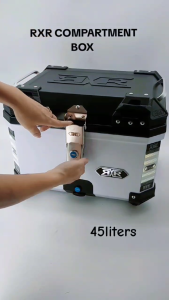 KCL-RXR 45Liters MOTOCYCLE TOP BOX HARD PLASTIC Edition Heavy Duty Universal compartment