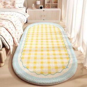 VIKAMA Sweet and Cute-Style Rug Non-Slip Cooling and Warm—Living Room Sofa Mat Bedroom Entryway and Bedside Rug for Home Decor