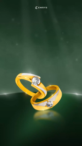 Emrys Premium Ring ESTER Real Titanium Anti Karat Cincin Titanium Pria Wanita