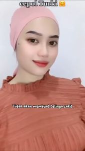 Ciput Inner turki renda brukat pakai no tali / bisa cod / real picture / Inner Ciput Turki cepol brukat / Dalaman jilbab inner turki cepol / Hijab inner turki cepol premium / Ciput inner turki cepol premium