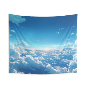 VIKAMA Healing Series High altitude Cloud Sea Tapestry Fresh Ins Wind Background Cloth Living Room Decoration Room Decoration