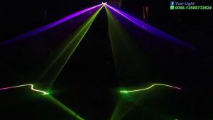 COD E&Q Lampu Sorot Tembak Laser Panggung Disco Warna Warni Dekorasi Hias Stage Light Double Head RGB DMX 60W - EQ-60W