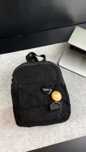 82 Shop Tas Ransel Wanita Mina Mini Backpack Korean Style Local Korduroi Free 2 Pin Random