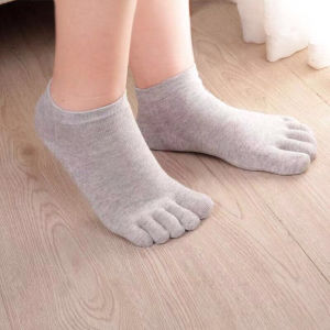 Breathable Cotton Five-Finger Socks Short Tube Sporty Casual Men Women New Style Spring Autumn Sweat Absorbent Toe Separators