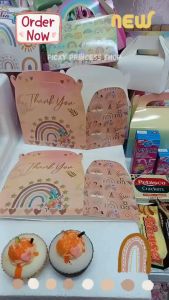 Pink Boho Rainbow LootBag Lootbox Baby Shower Wedding boxes Giveaways Giftbags Souvenirs