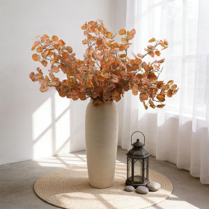 91CM Fake Plants Artificial Begonia Plant Leaf 5 Forks Silk Plant Wall Leaves Tropical Scindapsus Plant For Home Garden