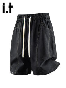 izzue | Deconstructed Patchwork Mens Casual Shorts 5