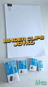 Binder Clips Joyko No 111 Penjepit Kertas Paper Clip Besar Paper Clip Hitam