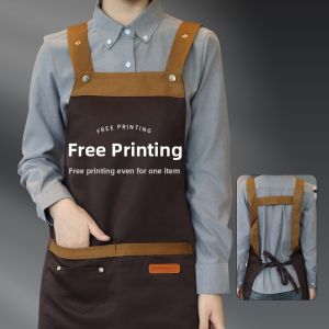 SANMUQINGHE | Custom Printed Waterproof Oil Resistant Kitchen Apron Commercial