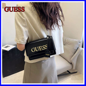GUESS For 22x14x8CM GS Guessing Home Letter Small Square Bag Chain Flip Large Capacity Single Shoulder Crossbody Bag Fashion Versatile Women Bag
